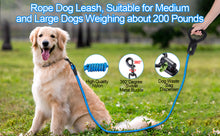 Load image into Gallery viewer, Ownpets Reflective Dog Leash 5ft Hands-Free With Waste Bag Dispenser Blue