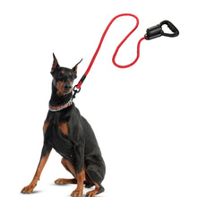 Load image into Gallery viewer, Reflective Durable 2 In1 Dog Leash 5ft Hands-Free Waste Bag Dispenser for Training Hiking Red