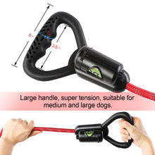 Load image into Gallery viewer, Reflective Durable 2 In1 Dog Leash 5ft Hands-Free Waste Bag Dispenser for Training Hiking Red