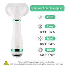 Load image into Gallery viewer, Ownpets 2 in 1 Pet Hair Dryer Portable with Slicker Brush Adjustable Temperature & Fast-Drying Towel for Dogs Cats