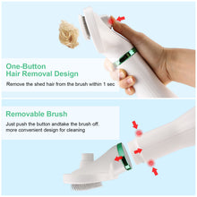 Load image into Gallery viewer, Ownpets 2 in 1 Pet Hair Dryer Portable with Slicker Brush Adjustable Temperature & Fast-Drying Towel for Dogs Cats