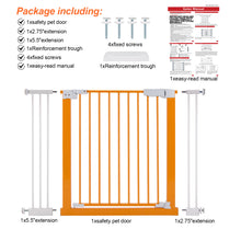 Load image into Gallery viewer, Dog Gate Safety Baby Stairs Doorway Pressure Mounted Pet Gate