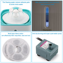 Load image into Gallery viewer, 2.5L Super Quiet Cat Water Fountain Bowl Pet Drinking Dispenser