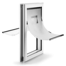 Load image into Gallery viewer, Ownpets Weatherproof Dog Door, Double-Flaps Aluminum Pet Door,Larger Size Outline 20.2”x14.2”/Inner11.6” x 16.8”,With Magnetic Flap And Safety Guard,Strong & Durable Pet Entry Door for Dogs Up to 110lbs