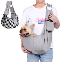 Load image into Gallery viewer, OWNPETS Pet Sling Carrier, Hands Free Reversible Pet Papoose Bag, Fit 8~15lb Cats&Dogs, Comfortable, Adjustable, Perfect for Daily Walk, Outdoor Activity and Weekend Adventure