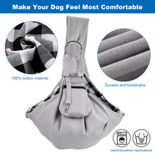 Load image into Gallery viewer, OWNPETS Pet Sling Carrier, Hands Free Reversible Pet Papoose Bag, Fit 8~15lb Cats&Dogs, Comfortable, Adjustable, Perfect for Daily Walk, Outdoor Activity and Weekend Adventure