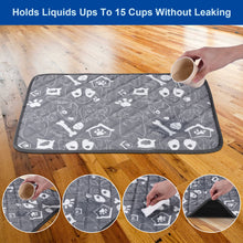 Load image into Gallery viewer, Ownpets Larger 2 Packs Dog Pee Pads, Washable, Reusable and Non-Slip Pee Pads Training Pad for Whelping, Training, Potty and Playpen Mat, 35.5x39.4inch