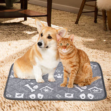 Load image into Gallery viewer, Ownpets Larger 4 Packs Dog Pee Pads, Washable, Reusable and Non-Slip Pee Pads Training Pad for Whelping, Training, Potty and Playpen Mat, 17.8x23.6inch