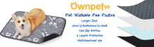Load image into Gallery viewer, Ownpets Larger 4 Packs Dog Pee Pads, Washable, Reusable and Non-Slip Pee Pads Training Pad for Whelping, Training, Potty and Playpen Mat, 17.8x23.6inch