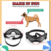Load image into Gallery viewer, Ownpets Pet Dog Glasses UV Snow Wind Dust Protection Goggles with Adjustable Strap Safety Black, Sunglasses for Small and Medium Dog