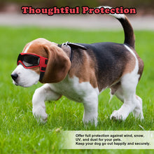 Load image into Gallery viewer, Ownpets Googles for Dogs, Pet UV Snow Wind Dust Protection Glasses Adjustable Strap Safety Red, Sunglasses for Small and Medium Dog