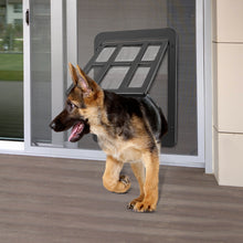 Load image into Gallery viewer, OWNPETS Dog Screen Door, Inside Door Flap 12x14x0.4 Inch, Lockable Pet Magnetic Self-Closing Sturdy Screen Door with Locking Function for Dogs Cats for Existing Screen Door, Window and Porch