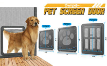Load image into Gallery viewer, OWNPETS Dog Screen Door, Inside Door Flap 12x14x0.4 Inch, Lockable Pet Magnetic Self-Closing Sturdy Screen Door with Locking Function for Dogs Cats for Existing Screen Door, Window and Porch