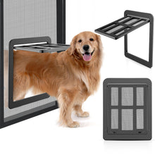 Load image into Gallery viewer, OWNPETS Dog Screen Door, Inside Door Flap 12x14x0.4 Inch, Lockable Pet Magnetic Self-Closing Sturdy Screen Door with Locking Function for Dogs Cats for Existing Screen Door, Window and Porch

