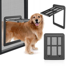 Load image into Gallery viewer, OWNPETS Dog Screen Door, Inside Door Flap 12x14x0.4 Inch, Lockable Pet Magnetic Self-Closing Sturdy Screen Door with Locking Function for Dogs Cats for Existing Screen Door, Window and Porch