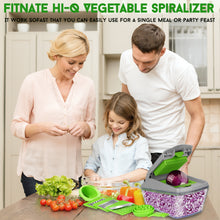 Load image into Gallery viewer, Upgraded 14pcs Vegetable Spiralizer Mandoline Slicer Dicer Food Chopper Cutter