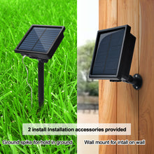 Load image into Gallery viewer, 300LED Solar Waterproof Curtains Light 2400mah High Capacity Battery Lights Warm White