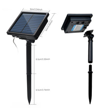 Load image into Gallery viewer, 300LED Solar Waterproof Curtains Light 2400mah High Capacity Battery Lights Warm White