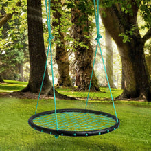 Load image into Gallery viewer, Green 40" Disc Swings Seat Flying Saucer Tree Rope Web Net Playground Backyard