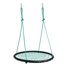 Load image into Gallery viewer, Green 40" Disc Swings Seat Flying Saucer Tree Rope Web Net Playground Backyard