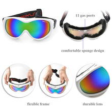 Load image into Gallery viewer, White For Kid Boy Girl Ski Goggles Double Anti Fog Lenses Sun Glasses Eyewear Winter