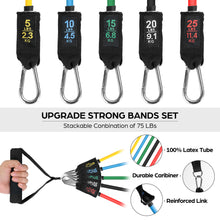 Load image into Gallery viewer, ODOLAND 16PCS Resistance Bands Set for Burning Fat & Muscle Strength