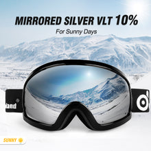 Load image into Gallery viewer, Grey OTG Ski Goggles Double Lens Anti-fog Winter Windproof UV400 Eyewear for Adult