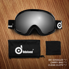 Load image into Gallery viewer, Grey OTG Ski Goggles Double Lens Anti-fog Winter Windproof UV400 Eyewear for Adult