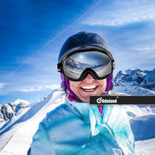 Load image into Gallery viewer, Grey OTG Ski Goggles Double Lens Anti-fog Winter Windproof UV400 Eyewear for Adult