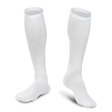 Load image into Gallery viewer, 4pairs White L XL Compression Socks Running Sports Graduated Travel Women Men