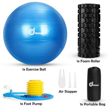 Load image into Gallery viewer, Sports Yoga Ball Foam Roller Resistance Bands Loop Kit Fitness Muscle Training