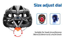 Load image into Gallery viewer, IMAGE Cycling Helmet for Road Racing, Adjustable Lightweight Breathable CPSC  Mountain Bicycle Helmet with 1 Detachable Visor 2 Inner Linings for Adult Youth Children Riding Matte Black