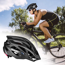 Load image into Gallery viewer, IMAGE Cycling Helmet for Road Racing, Adjustable Lightweight Breathable CPSC  Mountain Bicycle Helmet with 1 Detachable Visor 2 Inner Linings for Adult Youth Children Riding Matte Black