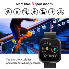 Load image into Gallery viewer, Black Waterproof Bluetooth Smart Watch Phone Mate Heart Rate Tracker For iOS Android
