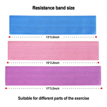 Load image into Gallery viewer, 3pcs Resistance Loop Bands Yoga Pilates Sports Gym Glutes Hip Legs Training Set