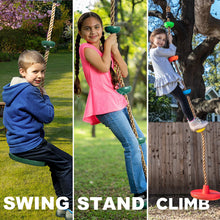 Load image into Gallery viewer, 6.5ft Climbing Rope Swing Disc Swing Seat for Kids