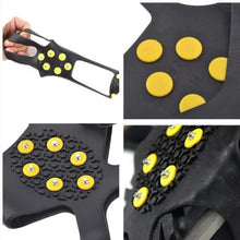 Load image into Gallery viewer, Ice Snow Grips Anti Slip On Over Shoe Boot Studs Crampons Cleats Spikes Grippers