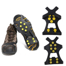 Load image into Gallery viewer, Ice Snow Grips Anti Slip On Over Shoe Boot Studs Crampons Cleats Spikes Grippers