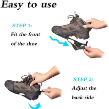 Load image into Gallery viewer, Ice Snow Grips Anti Slip On Over Shoe Boot Studs Crampons Cleats Spikes Grippers