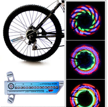 Load image into Gallery viewer, Colorful Rainbow 32 LED Wheel Signal Lights for Cycling Bikes Bicycles Outdoor