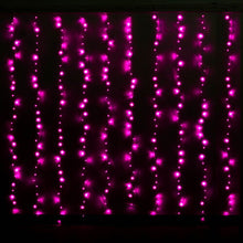 Load image into Gallery viewer, 300LED Pink Fairy Curtain String Lights with Controller Christmas Wedding Party 8 Modes