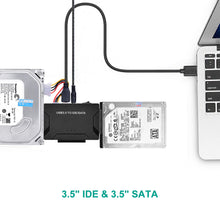 Load image into Gallery viewer, USB 3.0 to 2.5'' 3.5" IDE SATA Converter Adapter External Hard Drive Cable Kits