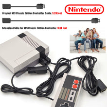 Load image into Gallery viewer, for Nintendo NES Mini Classic Edition Game Controller+2 PCS 10Ft Extension Cable