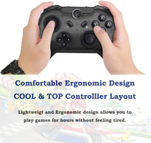 Load image into Gallery viewer, Black Wireless Controller for Nintendo Switch, Bluetooth Pro Controller Compatible with Nintendo Switch Support Gyro Axis Function & Double Vibration