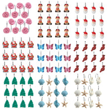 Load image into Gallery viewer, 12pcs Christmas Snowflake Anti-Rust Round Shower Curtain Hooks for Home Decor
