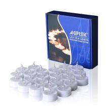 Load image into Gallery viewer, AGPtEK Timer Flickering Flameless LED Candles Battery-Operated Tealights for Party Home Decoration 24pcs(Warm White)
