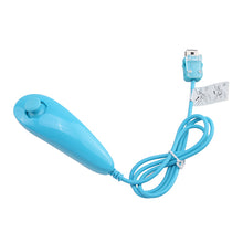 Load image into Gallery viewer, Built-in Motion Plus Remote+Nunchuck Controller For Wii+Case+Wrist Strap Bule