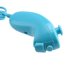 Load image into Gallery viewer, Built-in Motion Plus Remote+Nunchuck Controller For Wii+Case+Wrist Strap Bule