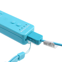 Load image into Gallery viewer, Built-in Motion Plus Remote+Nunchuck Controller For Wii+Case+Wrist Strap Bule