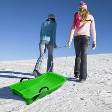 Load image into Gallery viewer, Winter durable Plastic snow Sled in boat shape Snow Sledge for child and adult Outdoor Pulling Snow board Snow Seats Integrated brake